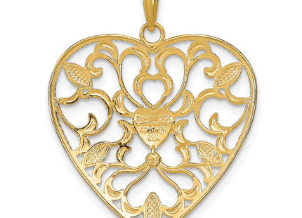 14k Yellow & Rhodium Jewelry Style K9158 - Classique Jewelry Inc.