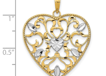 14k Yellow & Rhodium Jewelry Style K9158 - Classique Jewelry Inc.