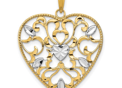 14k Yellow & Rhodium Jewelry Style K9158 - Classique Jewelry Inc.