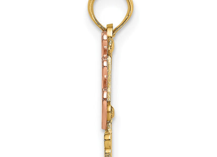 14k Two-tone Pendants Style K9165 - Classique Jewelry Inc.