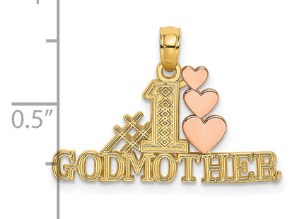 14k Two-tone Pendants Style K9165 - Classique Jewelry Inc.