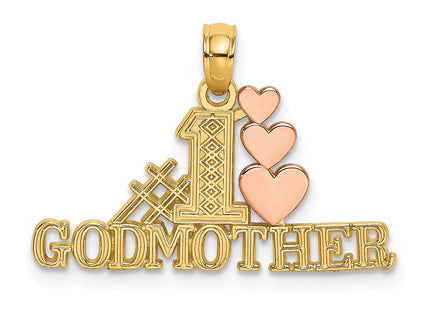 14k Two-tone Pendants Style K9165 - Classique Jewelry Inc.