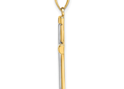 14k Yellow & Rhodium Jewelry Style K9167 - Classique Jewelry Inc.