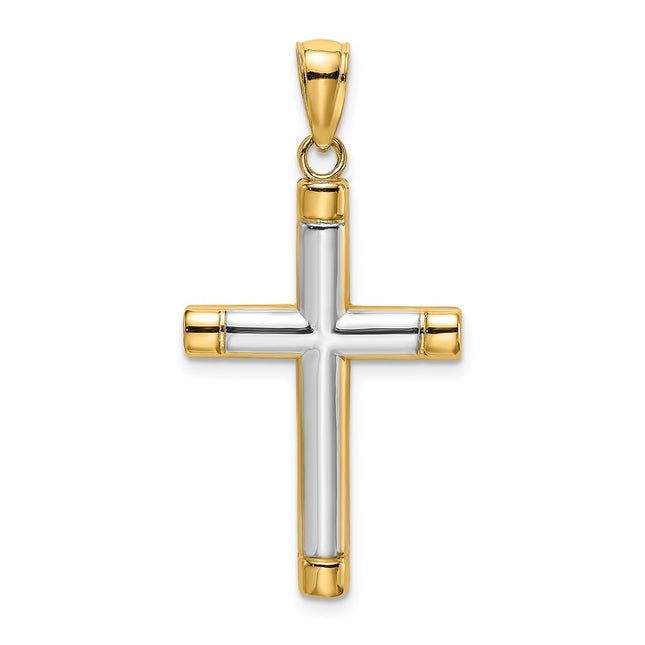14k Yellow & Rhodium Jewelry Style K9167 - Classique Jewelry Inc.