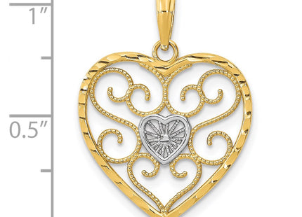 14k Yellow & Rhodium Jewelry Style K9169 - Classique Jewelry Inc.