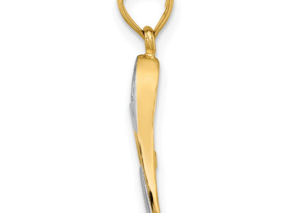 14k Yellow & Rhodium Jewelry Style K9170 - Classique Jewelry Inc.