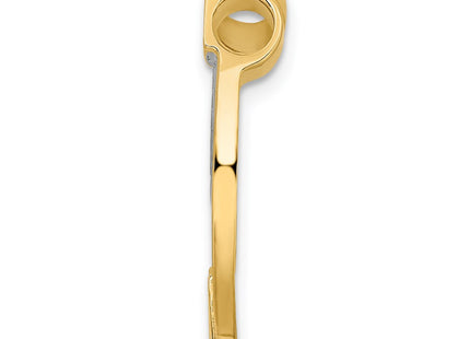 14K gold horseshoe chain, alternate view