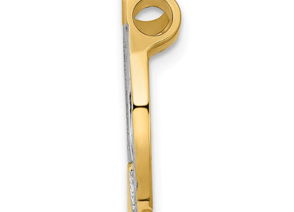 14k Yellow & Rhodium Chains Style K9176 - Classique Jewelry Inc.