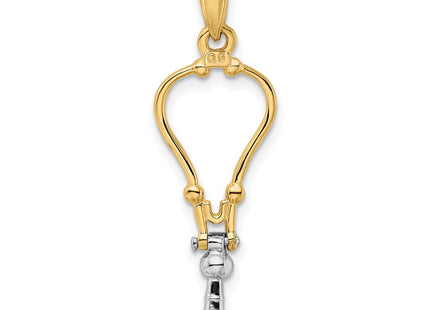 14k Two-tone Pendants Style K918 - Classique Jewelry Inc.