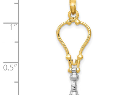 14k Two-tone Pendants Style K918 - Classique Jewelry Inc.