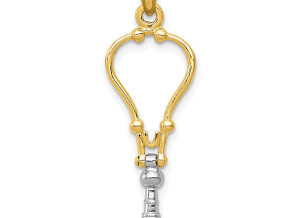 14k Two-tone Pendants Style K918 - Classique Jewelry Inc.