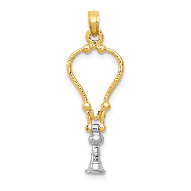 14k Two-tone Pendants Style K918 - Classique Jewelry Inc.