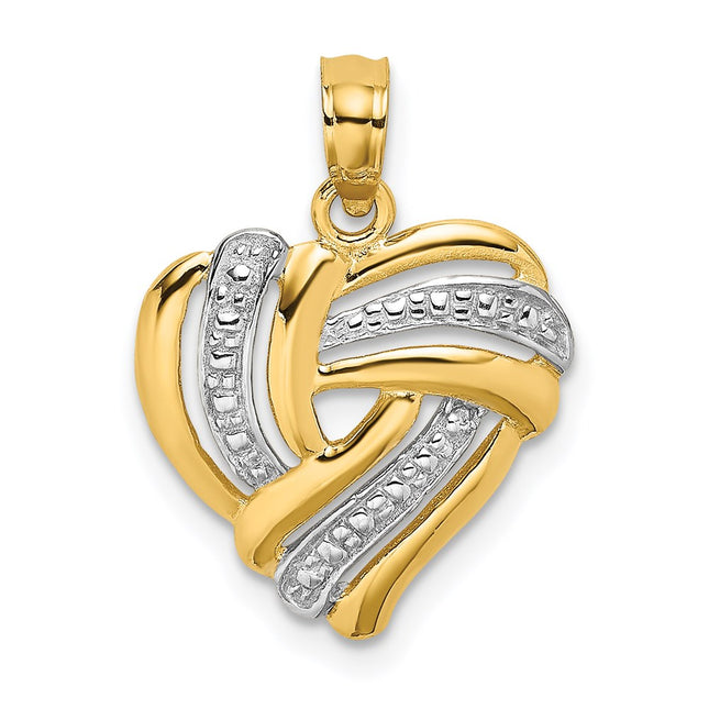 14k Yellow & Rhodium Jewelry Style K9188 - Classique Jewelry Inc.