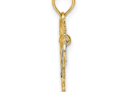 14k Two-tone Jewelry Style K9201 - Classique Jewelry Inc.