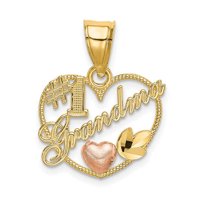 14K gold cross charm