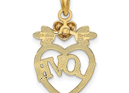 14k Two-tone Pendants Style K9206 - Classique Jewelry Inc.