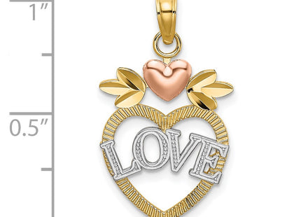 14k Two-tone Pendants Style K9206 - Classique Jewelry Inc.