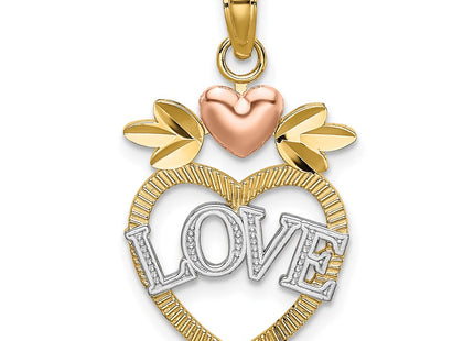 14k Two-tone Pendants Style K9206 - Classique Jewelry Inc.