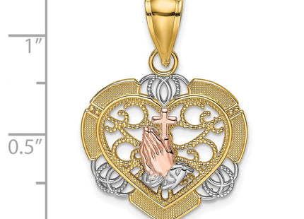 14k Two-tone Jewelry Style K9208 - Classique Jewelry Inc.
