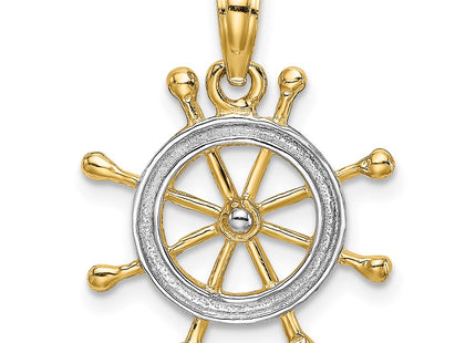 14k Yellow & Rhodium Jewelry Style K9214 - Classique Jewelry Inc.