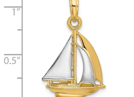 14k Yellow & Rhodium Jewelry Style K9221 - Classique Jewelry Inc.