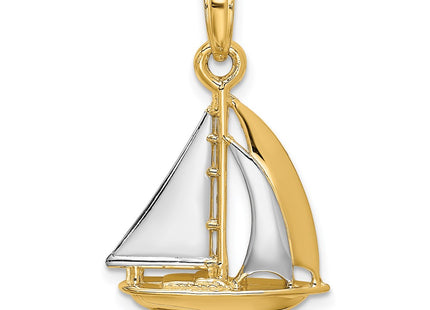 14k Yellow & Rhodium Jewelry Style K9221 - Classique Jewelry Inc.