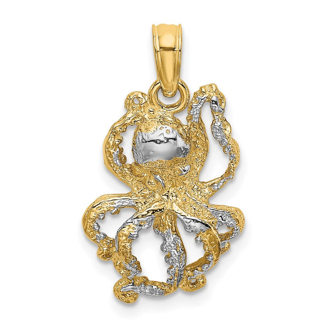 14k Yellow & Rhodium Jewelry Style K9223 - Classique Jewelry Inc.
