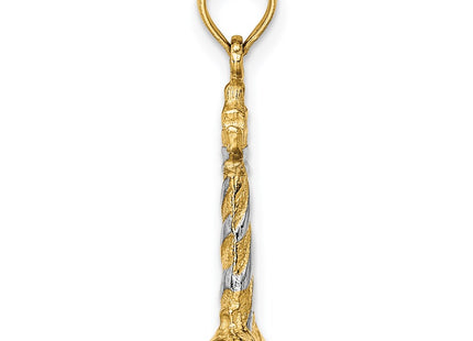 14k Yellow & Rhodium Jewelry Style K9225 - Classique Jewelry Inc.