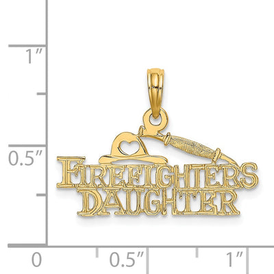14K FIREFIGHTER'S DAUGHTER Charm