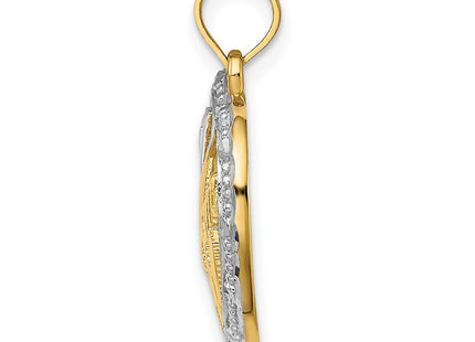 14k Yellow & Rhodium Jewelry Style K9234 - Classique Jewelry Inc.