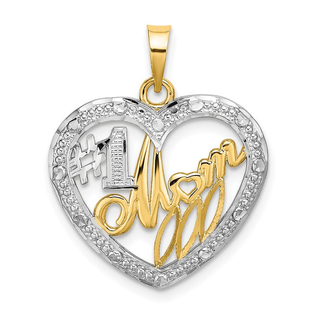 14k Yellow & Rhodium Jewelry Style K9234 - Classique Jewelry Inc.