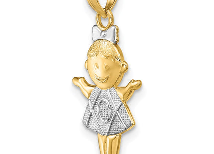 14k Yellow & Rhodium Jewelry Style K9244 - Classique Jewelry Inc.