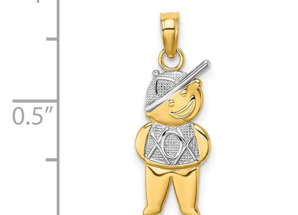 14k Yellow & Rhodium Jewelry Style K9245 - Classique Jewelry Inc.