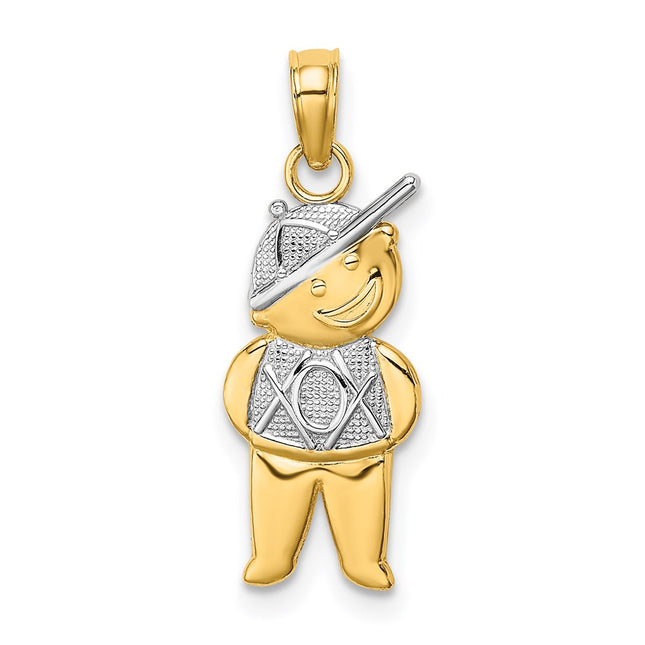 14k Yellow & Rhodium Jewelry Style K9245 - Classique Jewelry Inc.