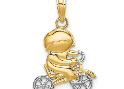 14k Yellow & Rhodium Jewelry Style K9246 - Classique Jewelry Inc.