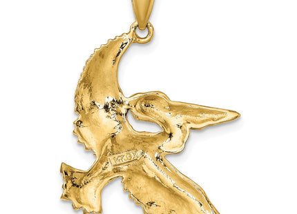 14k Yellow & Rhodium Jewelry Style K9247 - Classique Jewelry Inc.