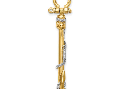 14k Yellow & Rhodium Jewelry Style K9251 - Classique Jewelry Inc.