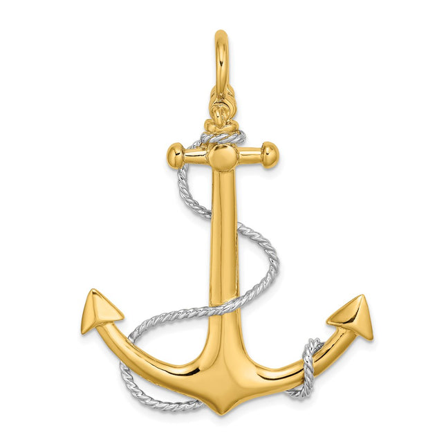 14k Yellow & Rhodium Jewelry Style K9251 - Classique Jewelry Inc.