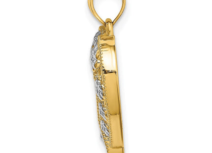 14k Yellow & Rhodium Jewelry Style K9252 - Classique Jewelry Inc.