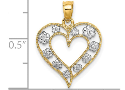 14k Yellow & Rhodium Jewelry Style K9252 - Classique Jewelry Inc.