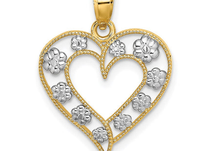 14k Yellow & Rhodium Jewelry Style K9252 - Classique Jewelry Inc.