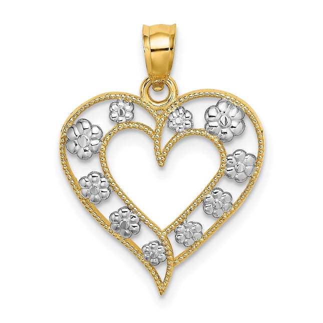14k Yellow & Rhodium Jewelry Style K9252 - Classique Jewelry Inc.