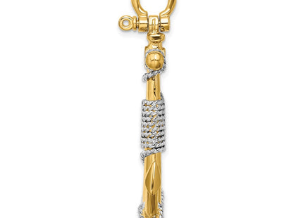 14k Yellow & Rhodium Jewelry Style K9254 - Classique Jewelry Inc.