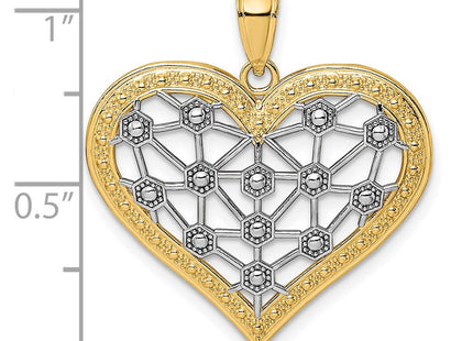 14k Yellow & Rhodium Jewelry Style K9255 - Classique Jewelry Inc.