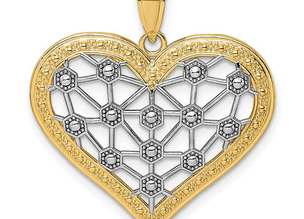 14k Yellow & Rhodium Jewelry Style K9255 - Classique Jewelry Inc.