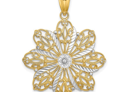 14k Yellow & Rhodium Jewelry Style K9256 - Classique Jewelry Inc.