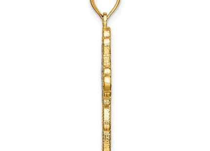 14k Yellow & Rhodium Jewelry Style K9259 - Classique Jewelry Inc.