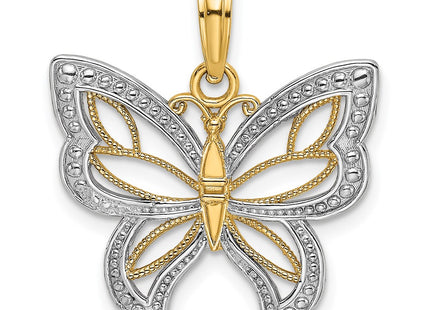 14k Yellow & Rhodium Jewelry Style K9263 - Classique Jewelry Inc.