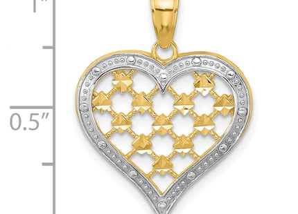 14k Yellow & Rhodium Jewelry Style K9265 - Classique Jewelry Inc.