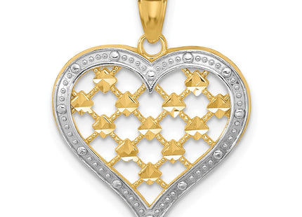 14k Yellow & Rhodium Jewelry Style K9265 - Classique Jewelry Inc.
